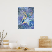 Star Fairy Faery Poster Print van Molly Harrison (Keuken)