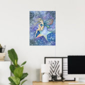 Star Fairy Faery Poster Print van Molly Harrison (Thuiskantoor)