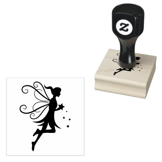 Star Fairy Fantasy Rubberstempel (Gestempeld)