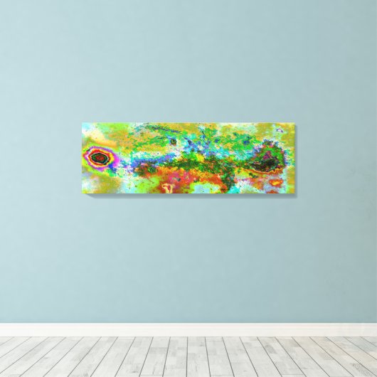 "Star Field" 36 x 12 inch, 1,5 canvasafdruk Canvas Afdruk (Insitu (Houten vloer))