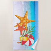 Star fish Beach Towel Strandlaken (Voorkant)
