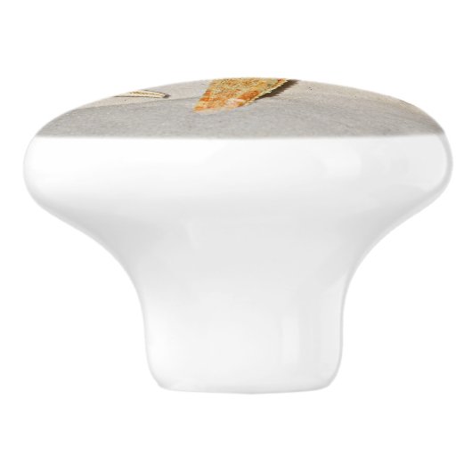 Star Fish bij Beach Keramische Knop (Zijkant)