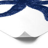 Star Fish Navy Beach Decor Poster (Hoek)