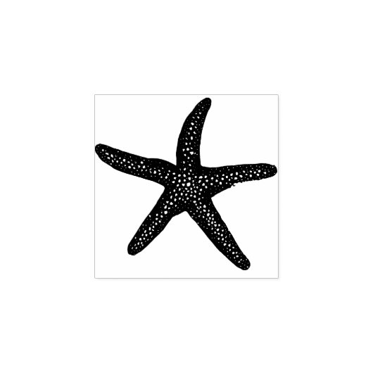 Star Fish Rubber Stamp Rubberstempel (Afrduk)