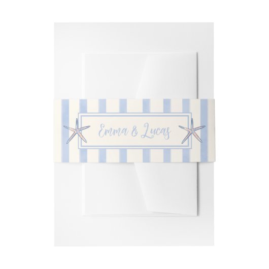 star fish uitnodigingen wikkel (Voorkant Voorbeeld)