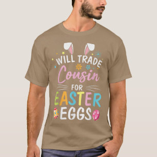Star Flower Bunny zal neef verhandelen voor paasei T-shirt