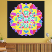 Star Flower Canvas Afdruk (Insitu (Woonkamer))