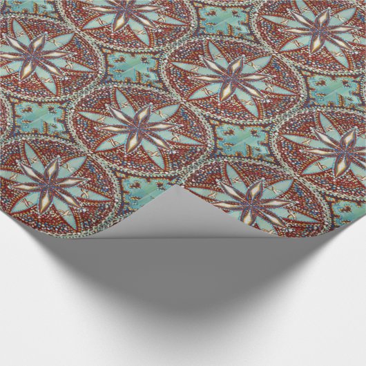 Star Flower Mandala Cadeaupapier (Hoek)