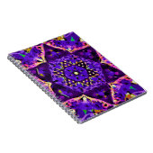 Star Flower Mandala in Paars Notitieboek (Rechterzijde)