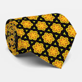 Star Flower Pattern Stropdas (Opgerold)