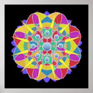 Star Flower Poster
