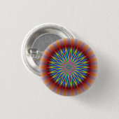 Star Flower Ronde Button 3,2 Cm (Voorkant /achterkant)