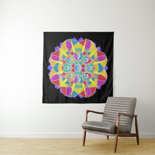 Star Flower Wandkleed (In Situ (horizontaal))