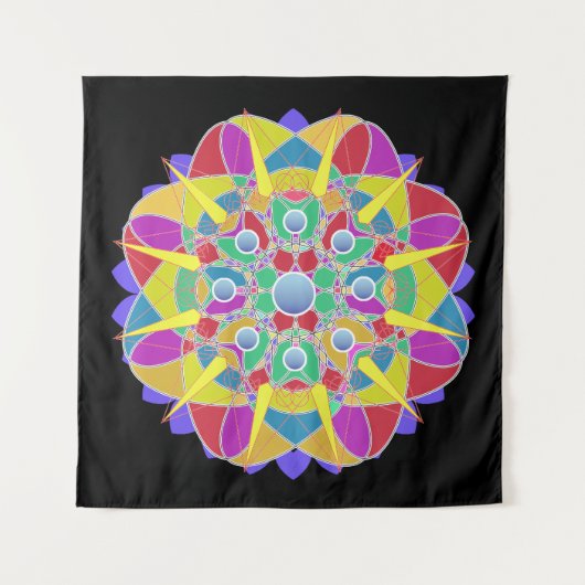 Star Flower Wandkleed (Voorkant)