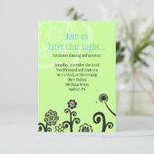 STAR FLOWERS Bat Mitzvah Reception Party Card Kaart (Staand voorkant)