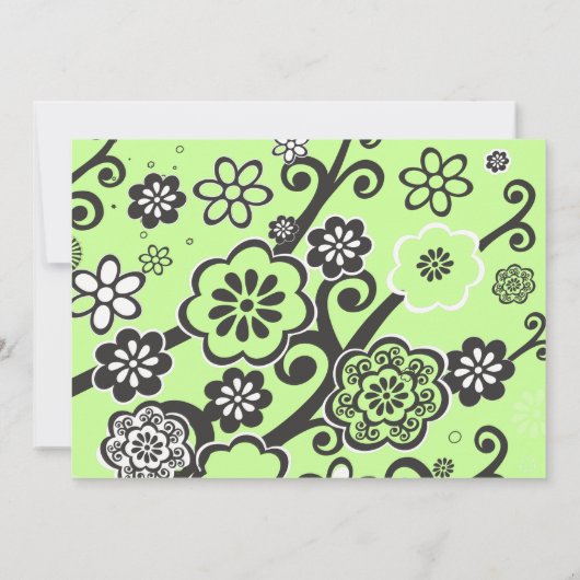 STAR FLOWERS Bat Mitzvah Uitnodiging (Achterkant)