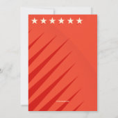 Star Football Player Uitnodiging (Achterkant)