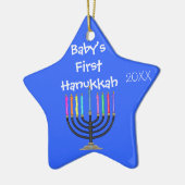 STAR FORED BABY'S EERSTE HANUKKAH Ornament (Links)