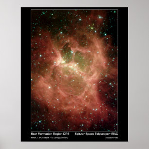 Star Formation Region DRS - Spitzer Telescope Poster