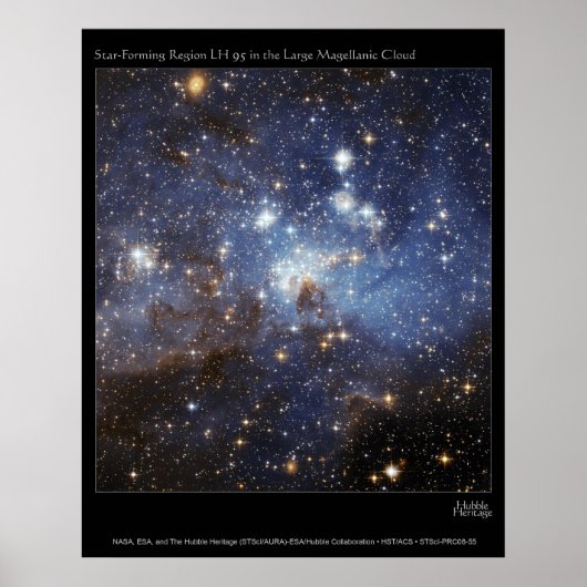 Star Forming Region LMC LH95 Poster (Voorkant)