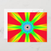 Star - Fractal Briefkaart (Voorkant / Achterkant)