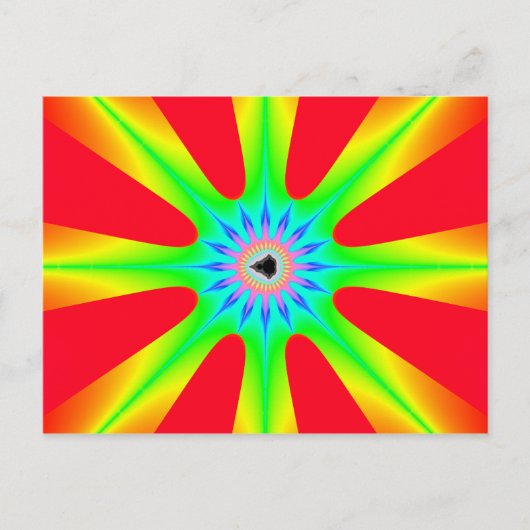 Star - Fractal Briefkaart (Voorkant)