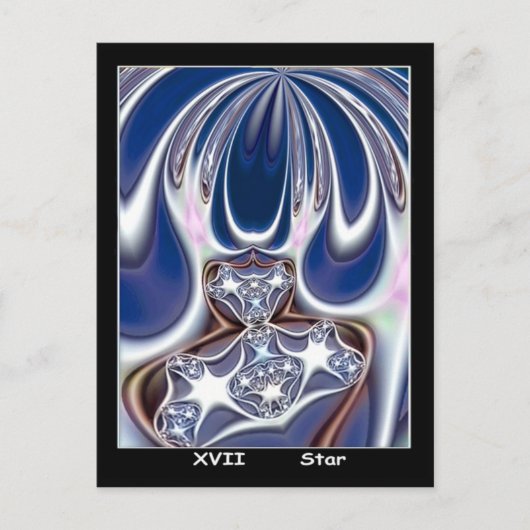 Star Fractal Card Briefkaart (Voorkant)