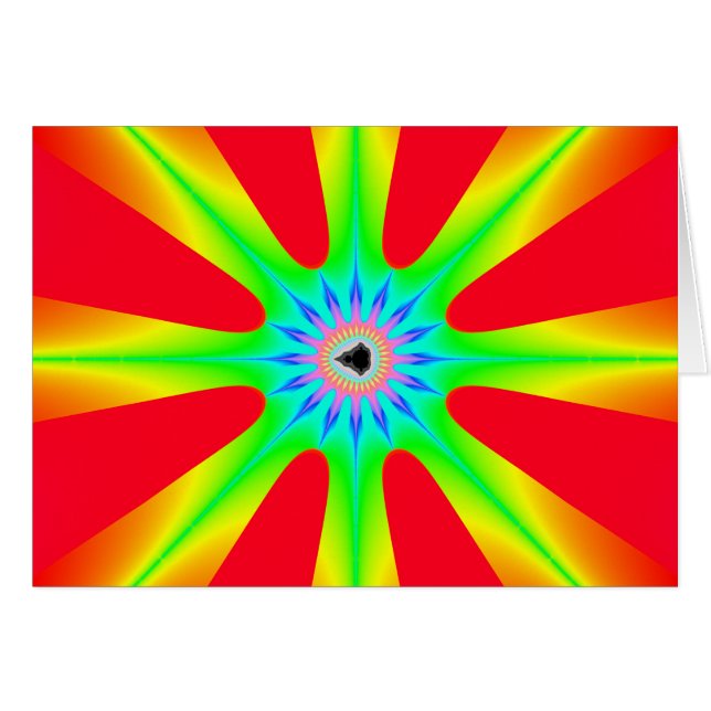 Star - Fractal Kaart (Voorkant Horizontaal)