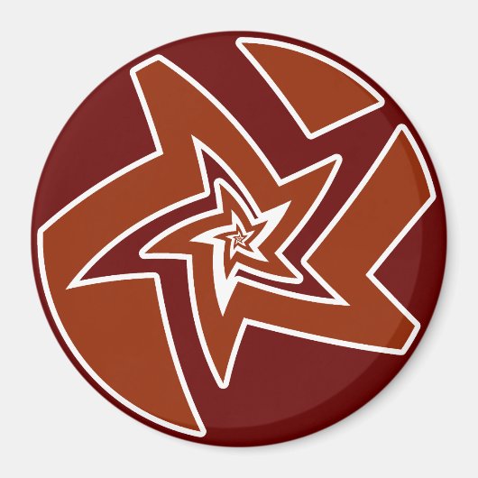 Star Fractal Magneet (Voorkant)