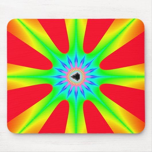 Star - Fractal Mousepad Muismat (Voorkant)