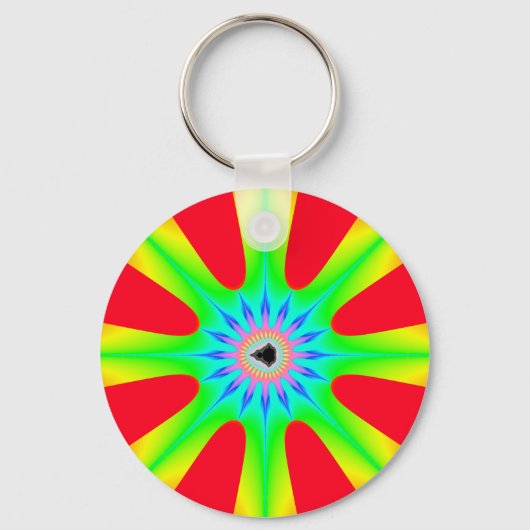 Star - Fractal Sleutelhanger (Voorkant)