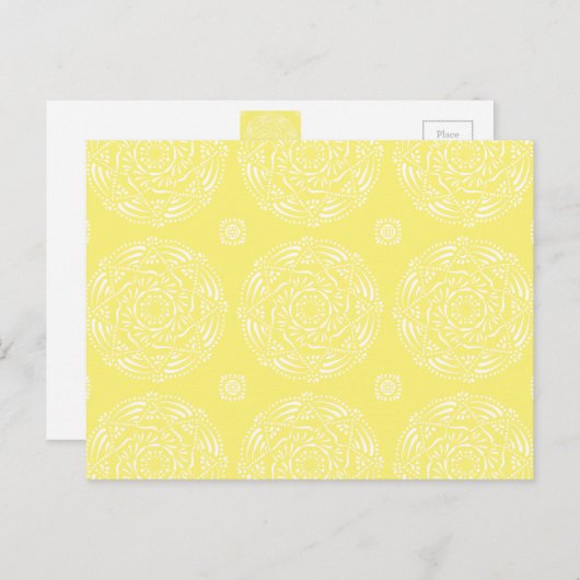 Star Fruit Mandala Briefkaart (Voorkant / Achterkant)