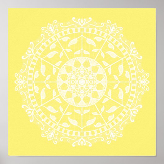 Star Fruit Mandala Poster (Voorkant)