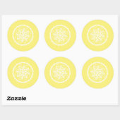 Star Fruit Mandala Ronde Sticker (Vel)