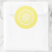 Star Fruit Mandala Ronde Sticker (Tas)