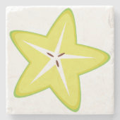 Star Fruit Stenen Onderzetter (Voorkant)