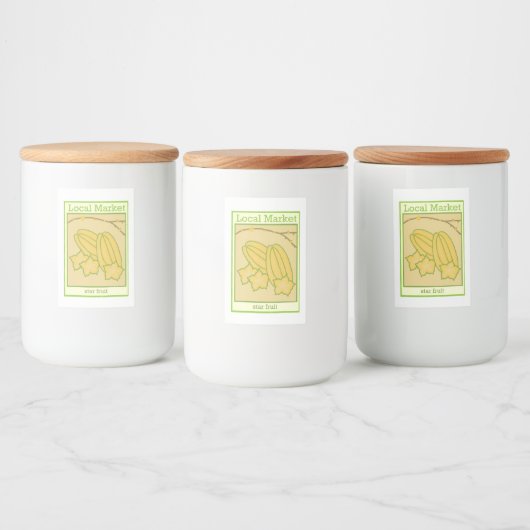 Star fruit sticker (Flessen)