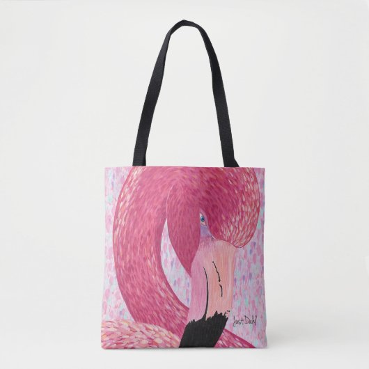 Star Fruit the Flamingo Canvas tas (Voorkant)