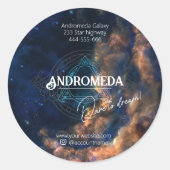 Star Galaxy Cosmic Business Supplies Verpakking Ronde Sticker (Voorkant)