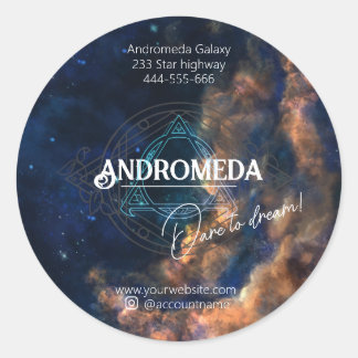 Star Galaxy Cosmic Business Supplies Verpakking Ronde Sticker