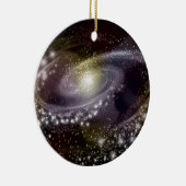 Star Galaxy Galactic Space Print Keramisch Ornament (Rechts)