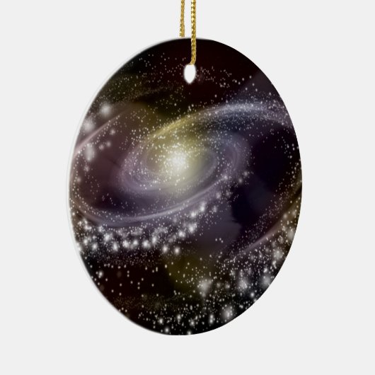Star Galaxy Galactic Space Print Keramisch Ornament (Rechts)