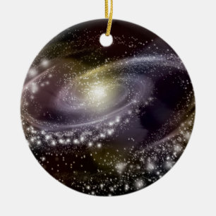 Star Galaxy Galactic Space Print Keramisch Ornament