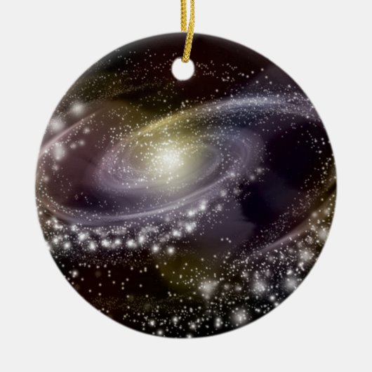 Star Galaxy Galactic Space Print Keramisch Ornament (Voorkant)