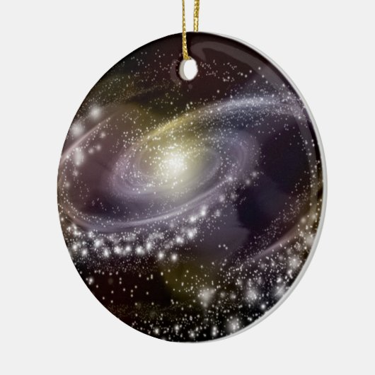 Star Galaxy Galactic Space Print Keramisch Ornament (Links)