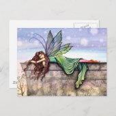 Star Gazer Fairy Briefkaart (Voorkant / Achterkant)