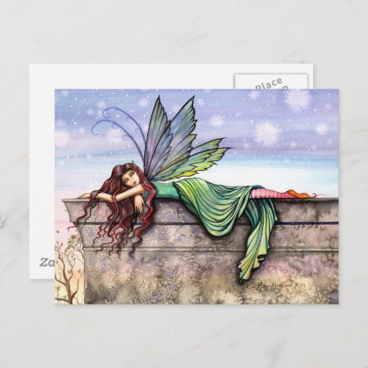 Star Gazer Fairy Briefkaart (Voorkant / Achterkant)