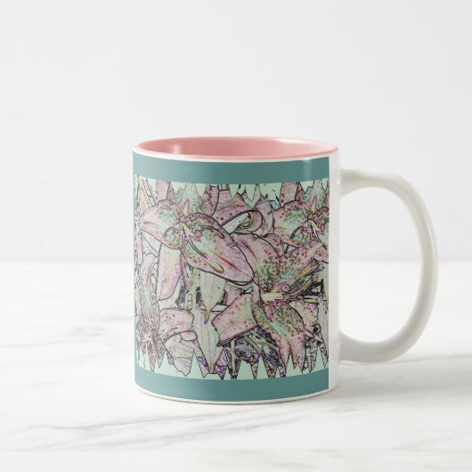 Star Gazer Lilies in Pencil Mok (Rechts)