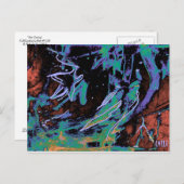 "Star Gazing" Colorful Art Postcard Briefkaart (Voorkant / Achterkant)