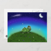 Star Gazing Turtle Briefkaart (Voorkant / Achterkant)